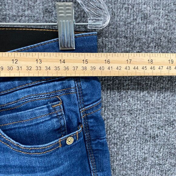 Democracy Ab Solution Jeans Womens 6 Blue Mid Rise Elastic Waist Skinny Casual - Picture 7 of 9